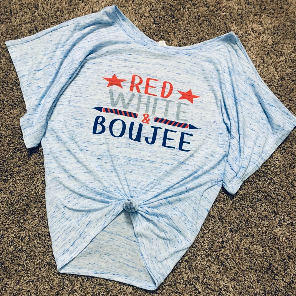 Red White & Boujee Fourth of July Shirt